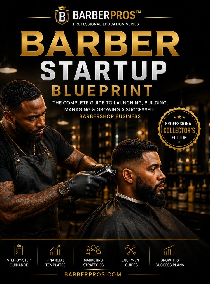 The Barber Startup Blueprint book cover — Professional Collector's Edition